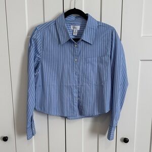 Japna Light Blue Striped Shirt